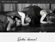 Tablet Screenshot of peacedanceacademy.co.uk